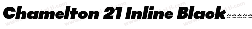 Chamelton 21 Inline Black字体转换
